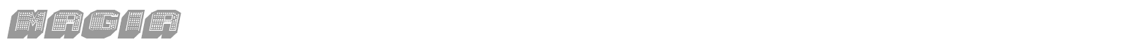 Magia font preview