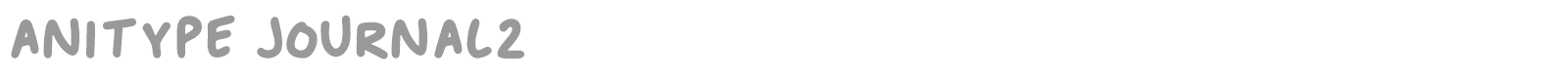 Anitype Journal font preview