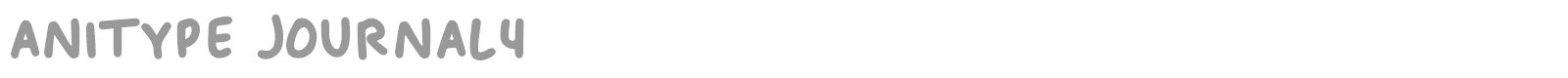 Anitype Journal font preview