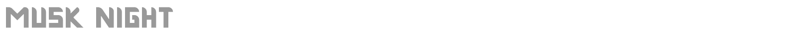 Musk Night font preview