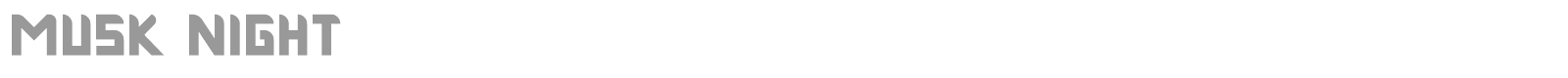 Musk Night font preview