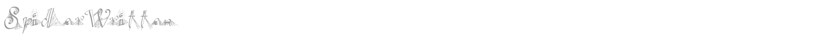 Spider Written font preview