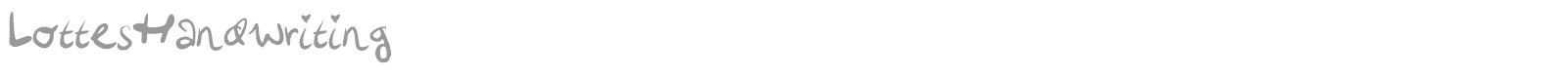 Lottes Handwriting font preview