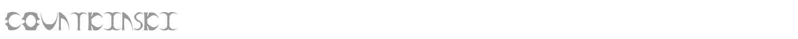 Count Kinski font preview