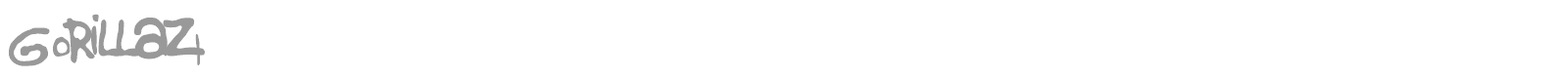 Gorillaz 1 font preview