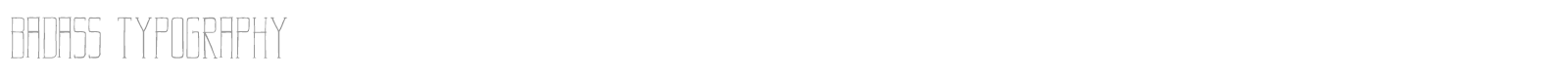 Badass font preview
