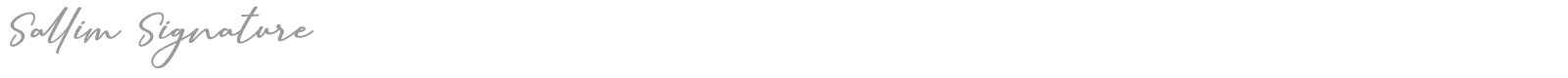 Sallim Signature font preview