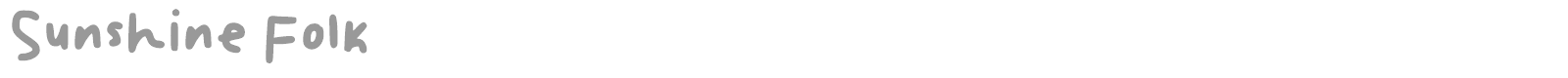 Sunshine Folk font preview
