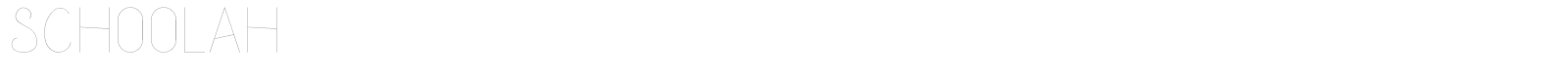 Schoolah font preview