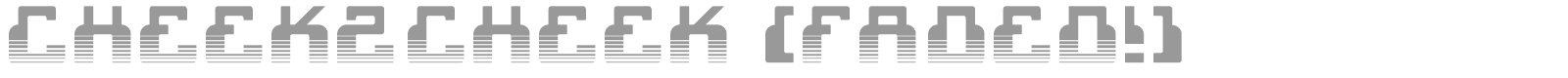 Cheek 2 Cheek font preview