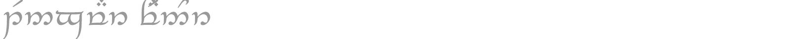 Tengwar Feanor font preview