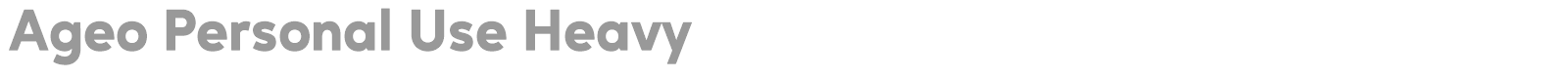 Ageo font preview