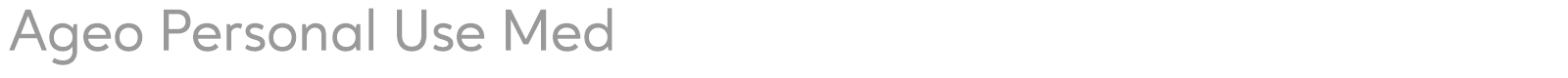 Ageo font preview