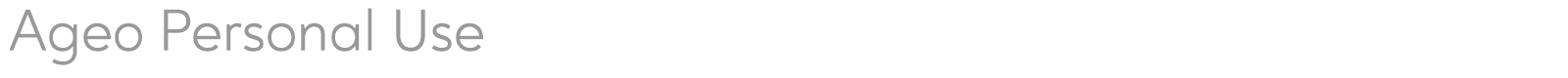 Ageo font preview