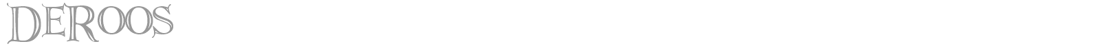 DeRoos Caps font preview