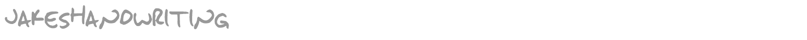 Jakes Handwriting font preview