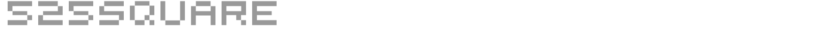 525 Round + Square font preview