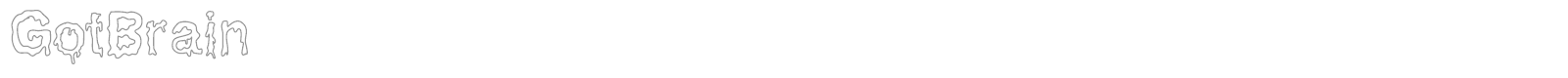 Got Brain font preview