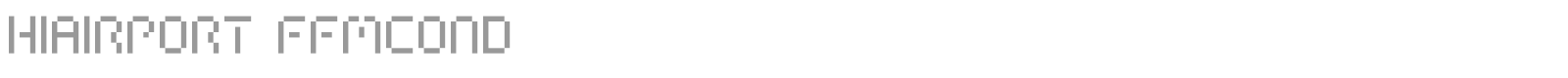 Hiairport font preview