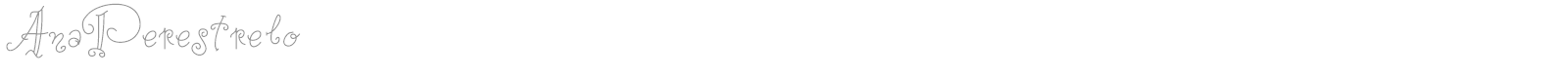 Ana Perestrelo font preview