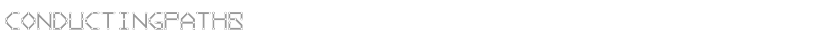 Conducting Paths font preview