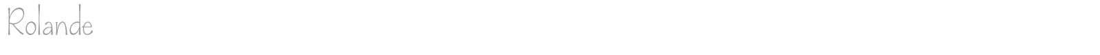 Rolande font preview