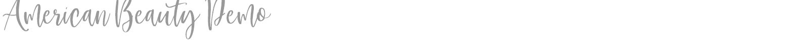 American Beauty font preview