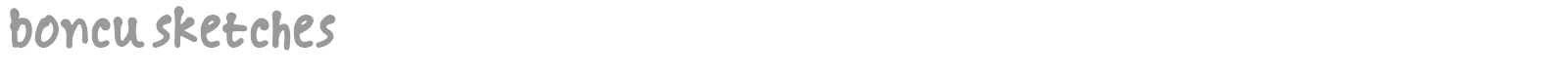 Boncu Sketches font preview