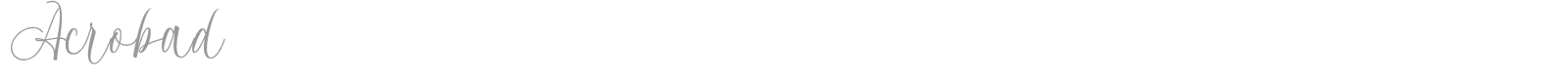 Acrobad font preview
