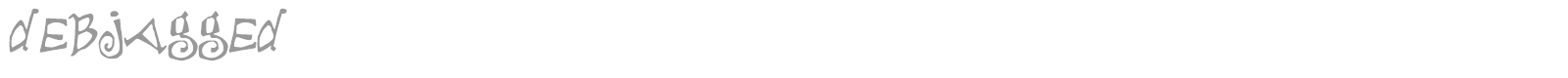 Deb Jagged font preview