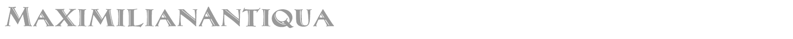 Maximilian Antiqua font preview