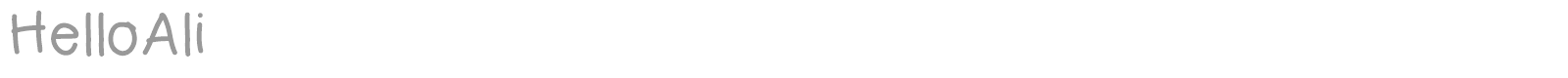 Hello Ali font preview