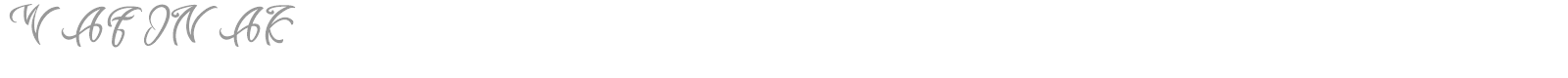 Wafonak font preview