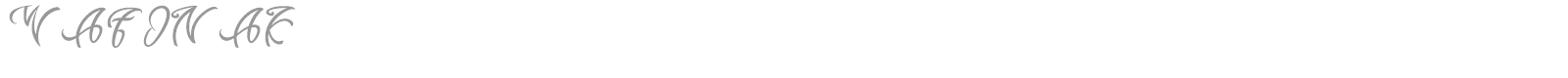 Wafonak font preview