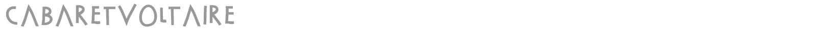 Cabaret Voltaire font preview
