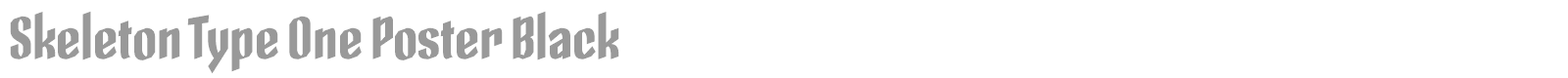 Skeleton Type One Initial Max font preview