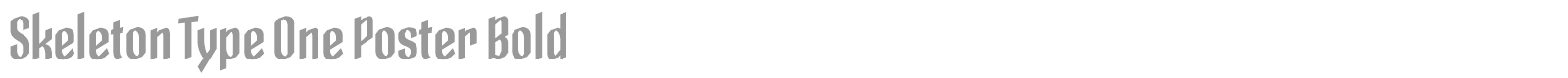 Skeleton Type One Initial Max font preview