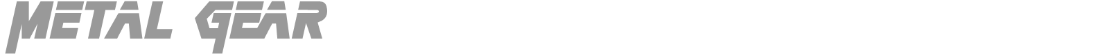 Metal Gear Solid font preview
