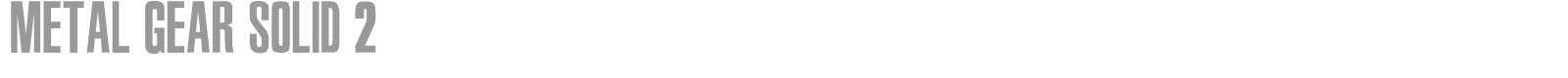 Metal Gear Solid font preview