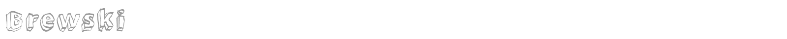 Brewski font preview