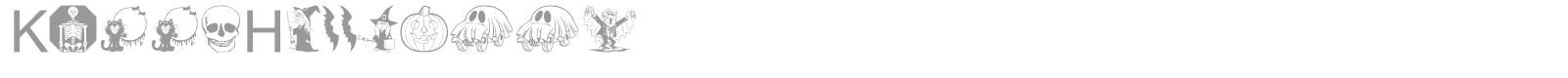 Kiddy Halloween font preview