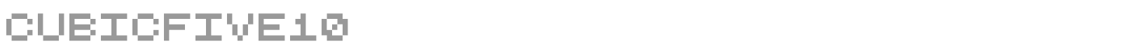 CubicFive font preview