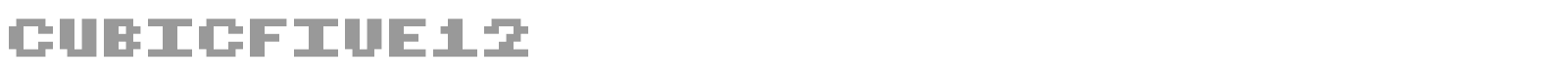 CubicFive font preview