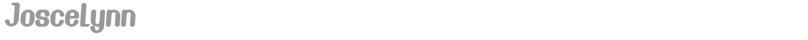 Joscelynn font preview