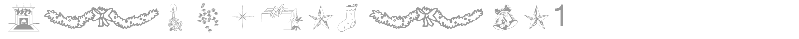 WM Christmas font preview