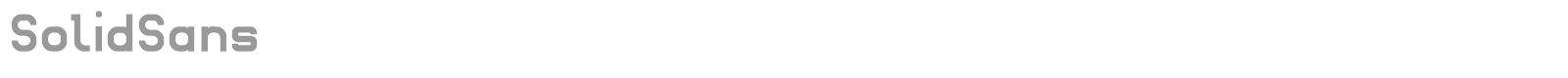 Solid Sans font preview