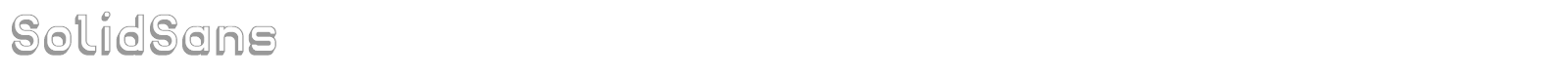 Solid Sans font preview
