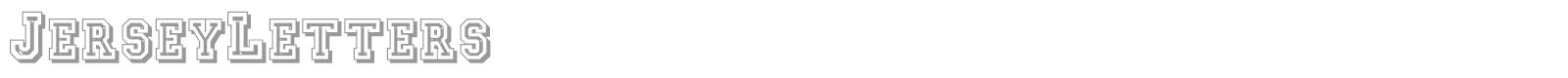 Jersey Letters font preview