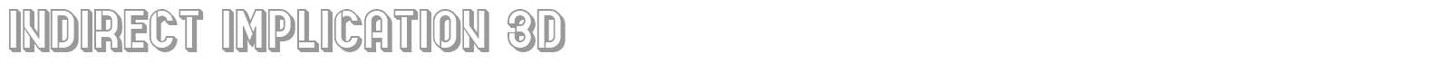 Indirect Implication font preview