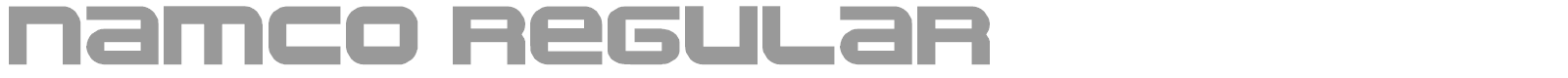 Namco font preview